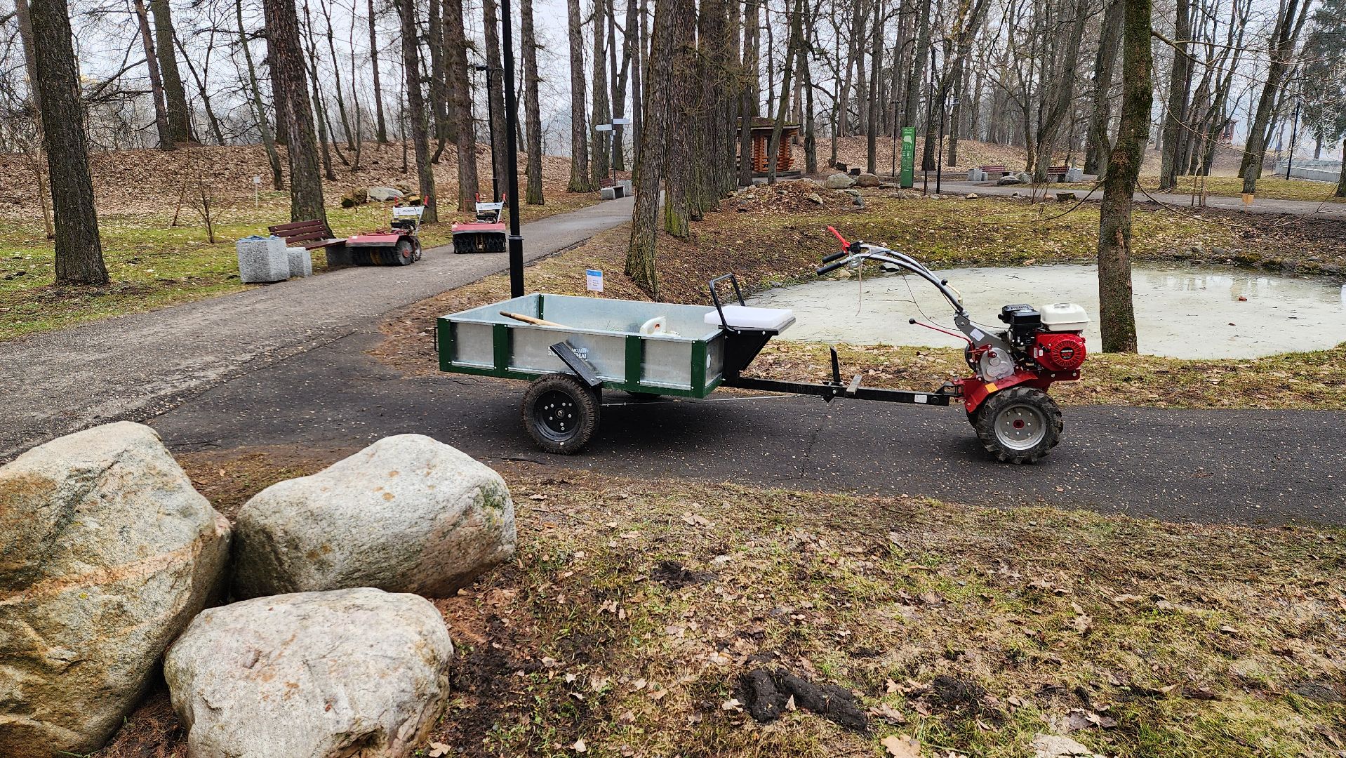 Руза, парк городок, парки подмосковья, субботник,