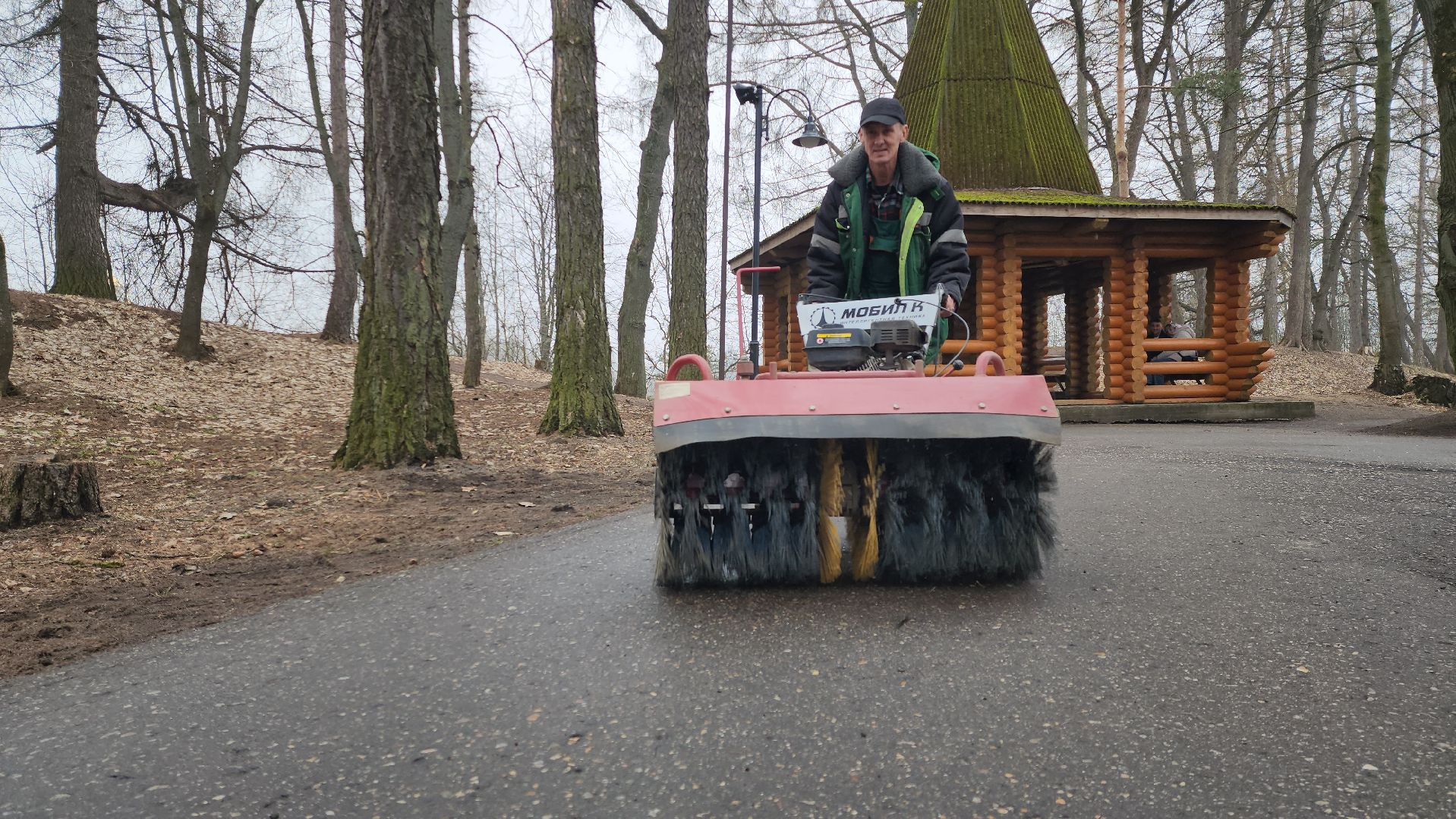Руза, парк городок, парки подмосковья, субботник,
