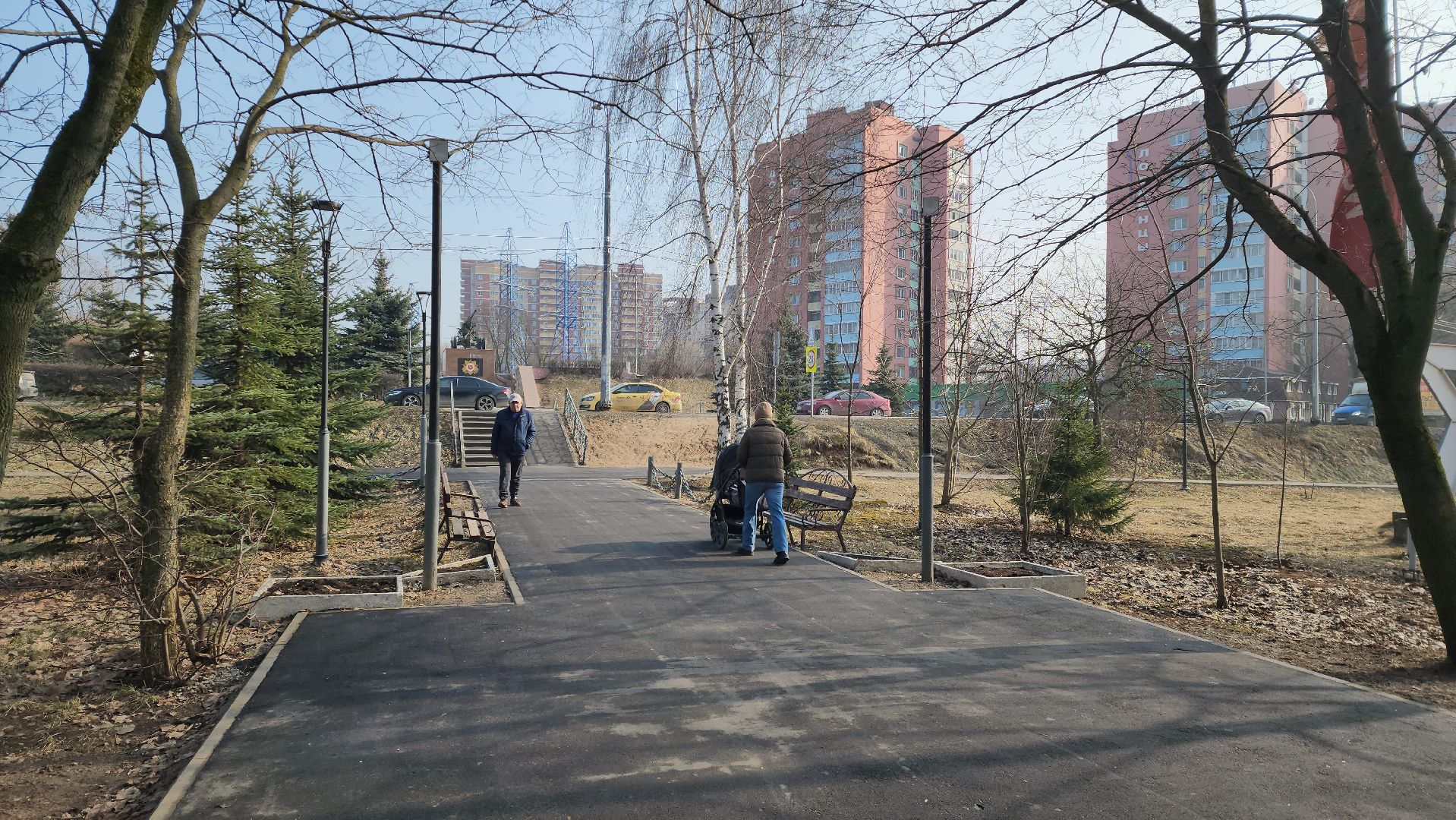 Сквер, благоустройство 2023, Лобня,