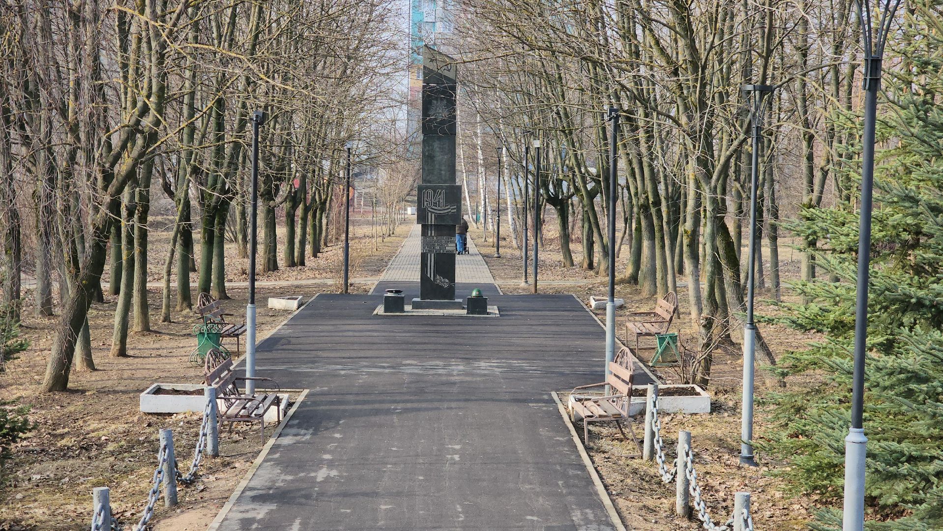 Сквер, благоустройство 2023, Лобня,