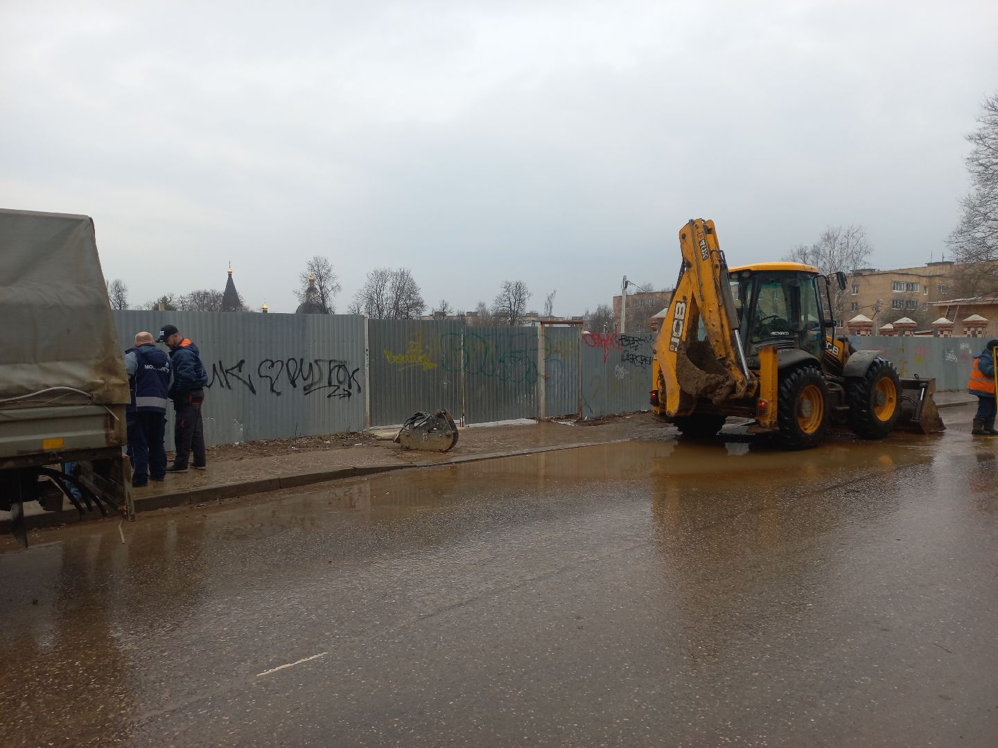сергиев посад, прорыв, водоканал, авария водопровод,