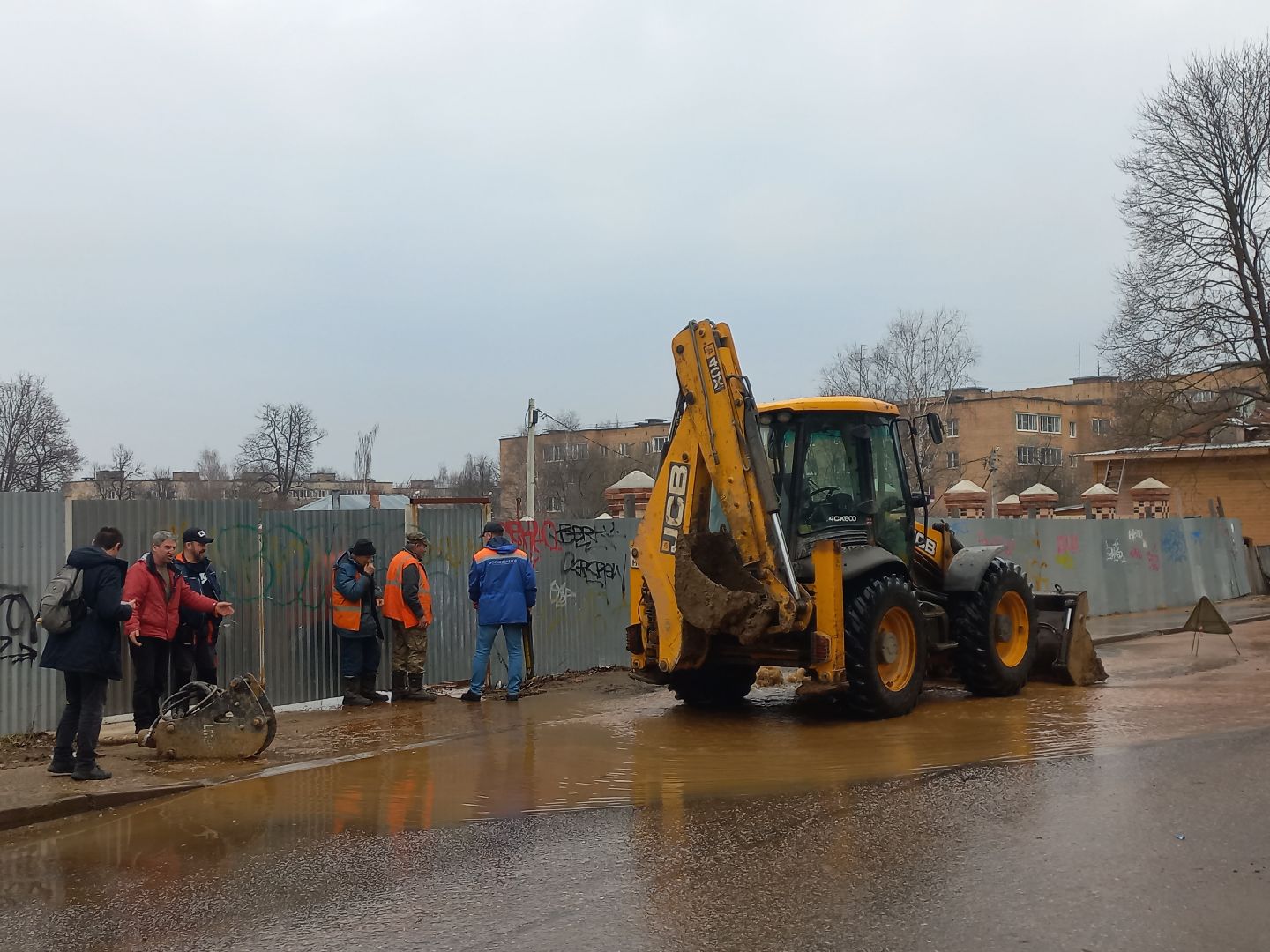 сергиев посад, прорыв, водоканал, авария водопровод,