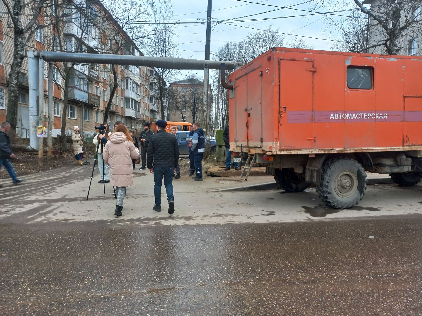 сергиев посад, прорыв, водоканал, авария водопровод,