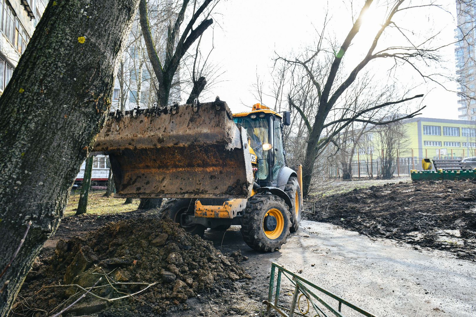 яма, трубы, ремонт,