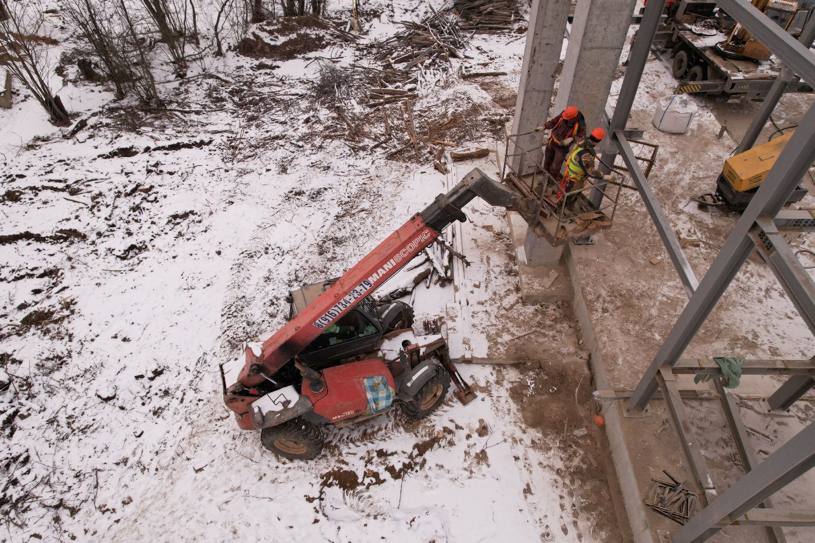 видео с коптера, лобня, пешеходные переходы, строительство перехода,