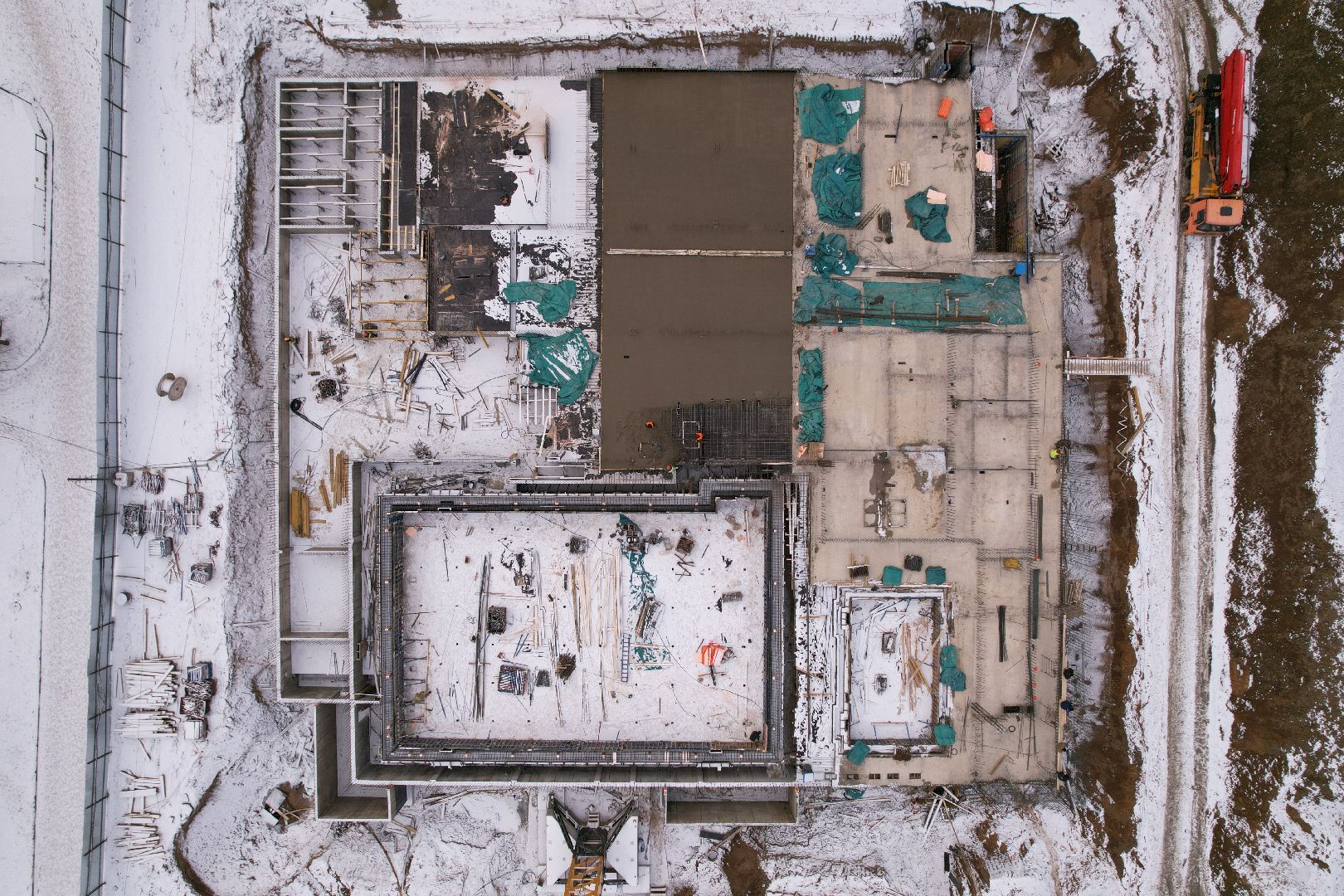 видео с коптера, фок в лобне, строительство фок,