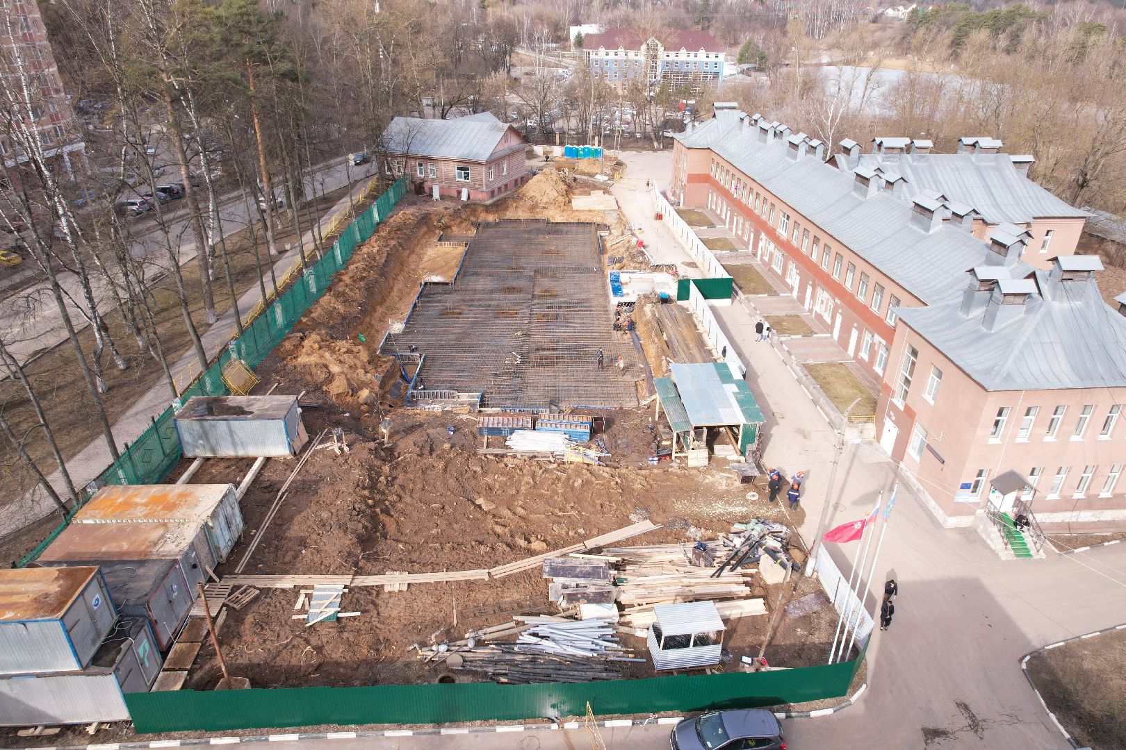 видео с коптера, красногорск, психоневрологический диспансер,