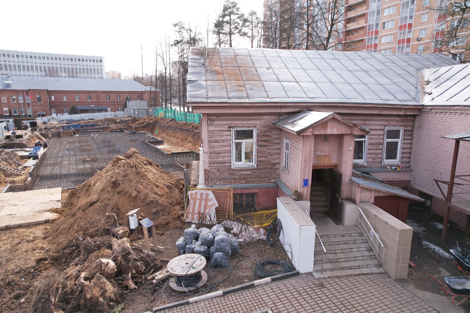 видео с коптера, красногорск, психоневрологический диспансер,