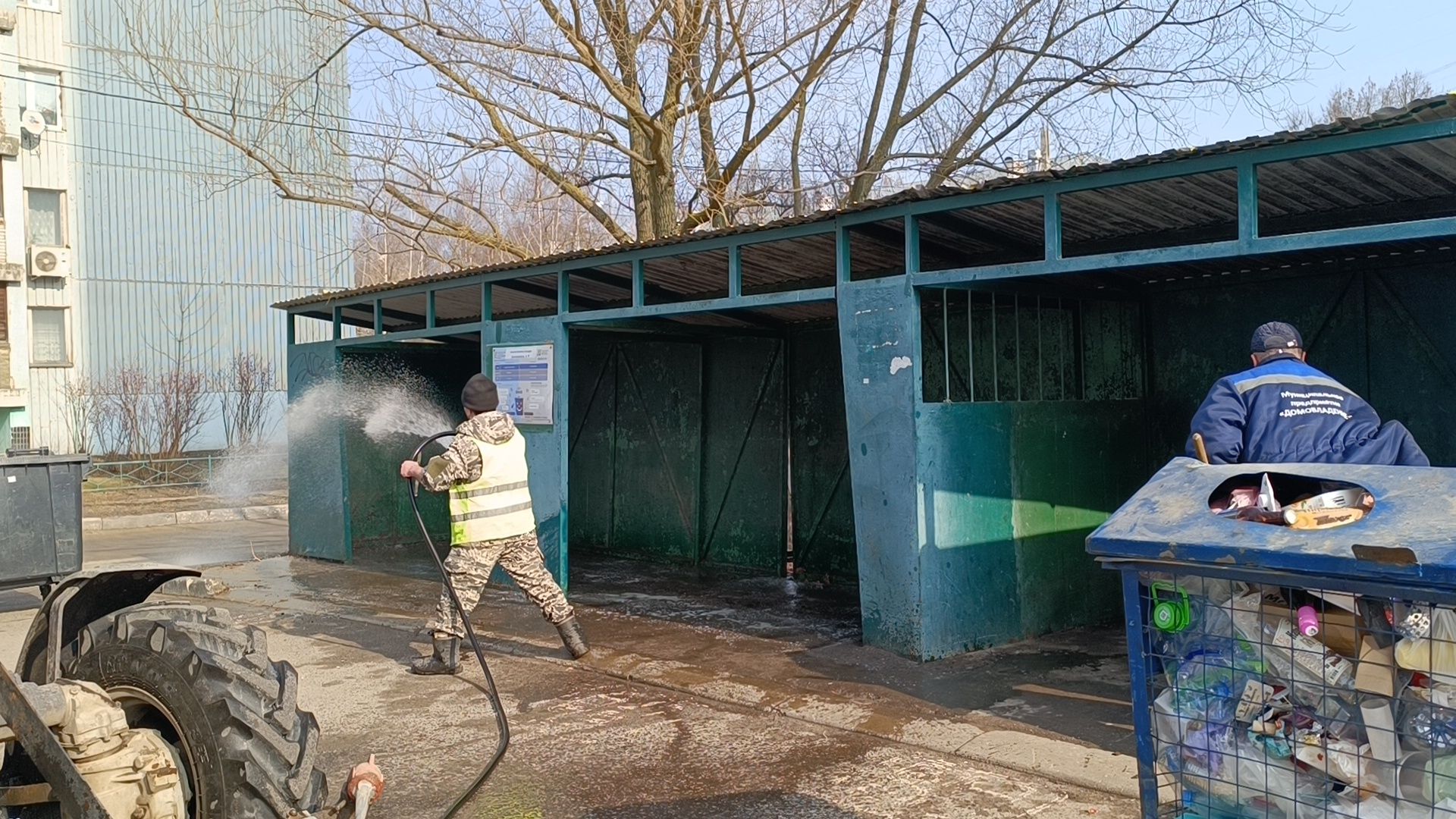 лобня, жкх, контейнерные площадки,