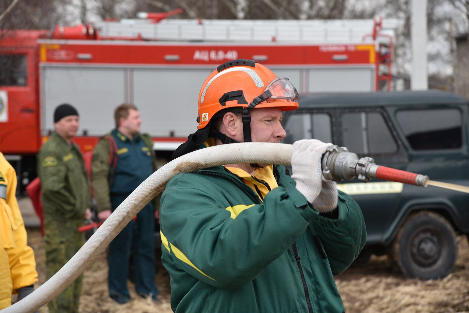 лотошино, тушение пожаров, учения, мособлпожспас, мособллес, центрлесхоз,