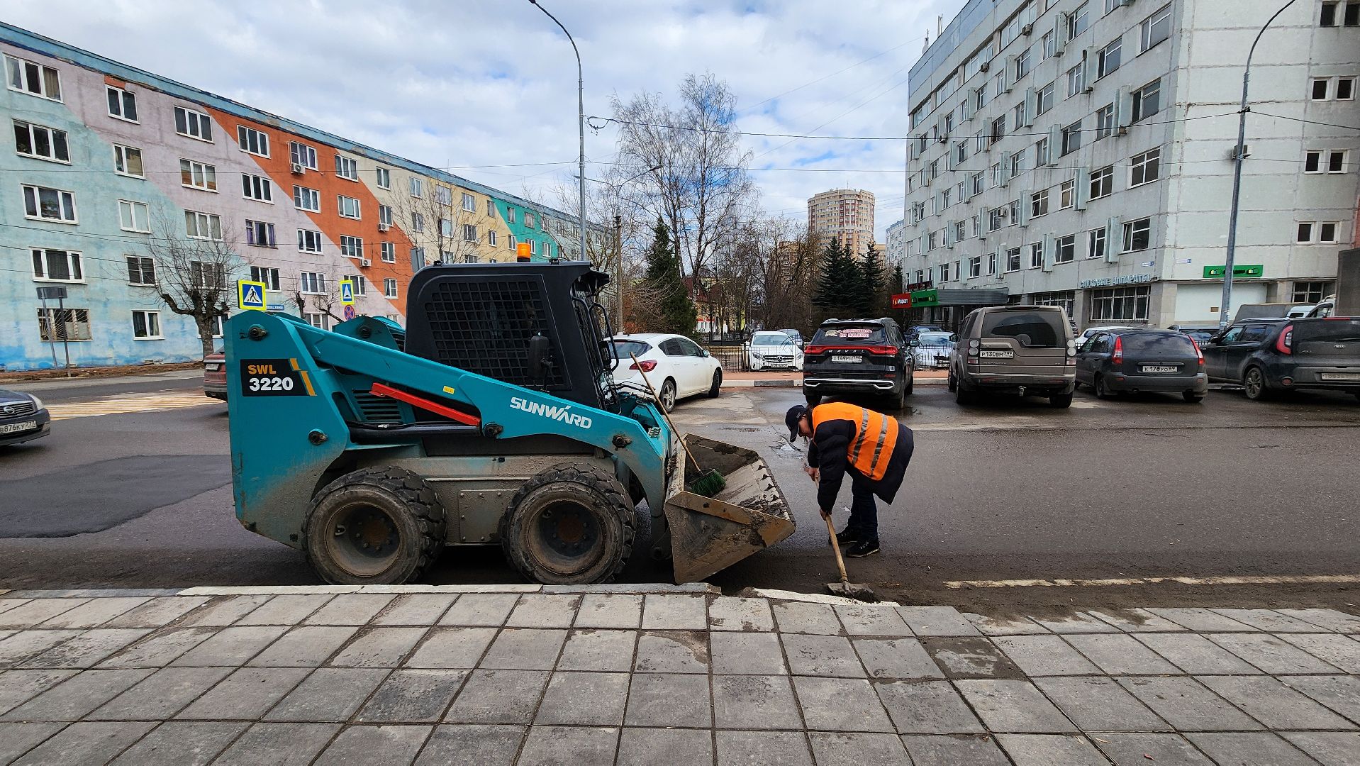 солнечногорск, уборка дорог, благоустройство, весенний период,