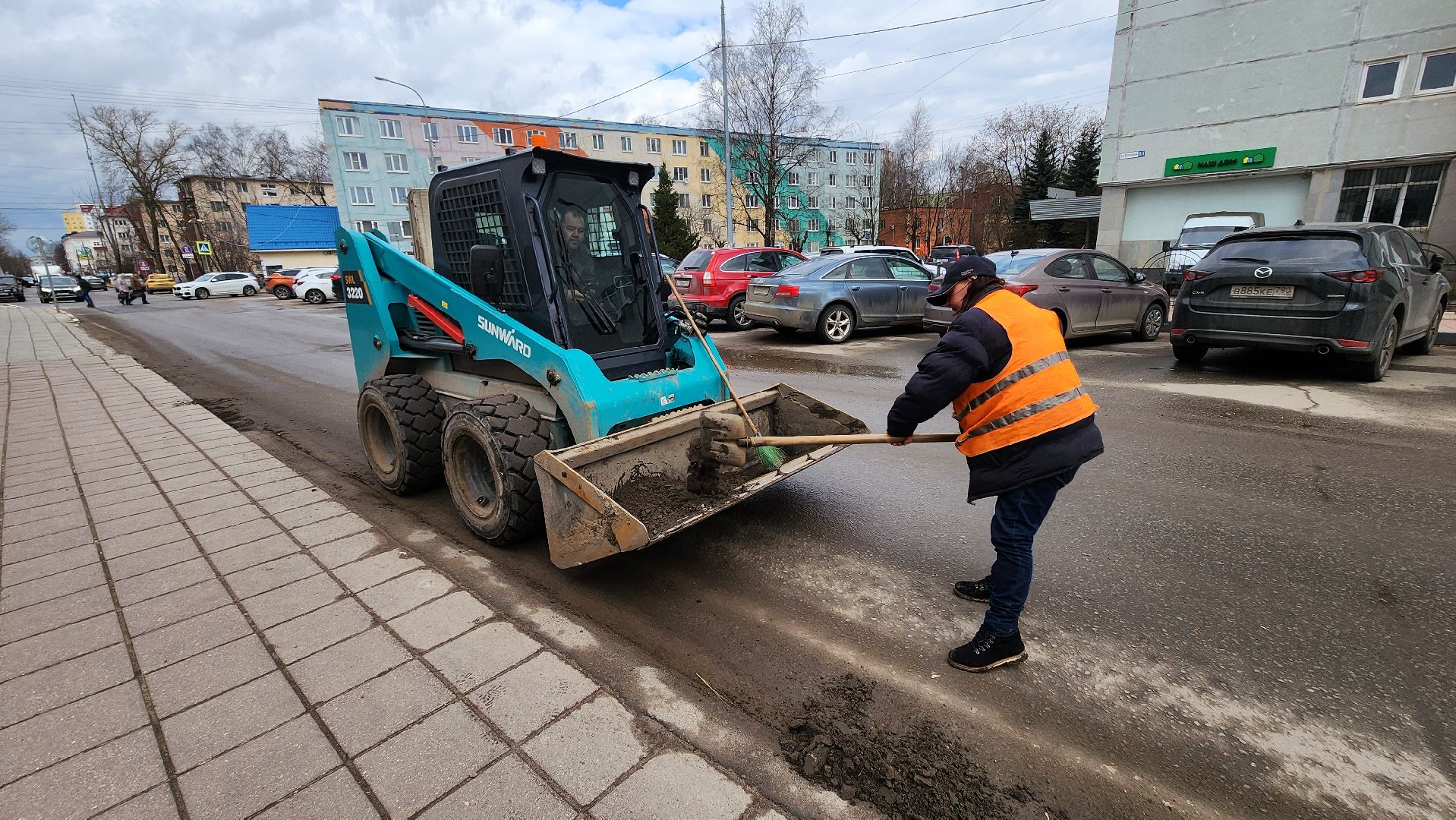 солнечногорск, уборка дорог, благоустройство, весенний период,