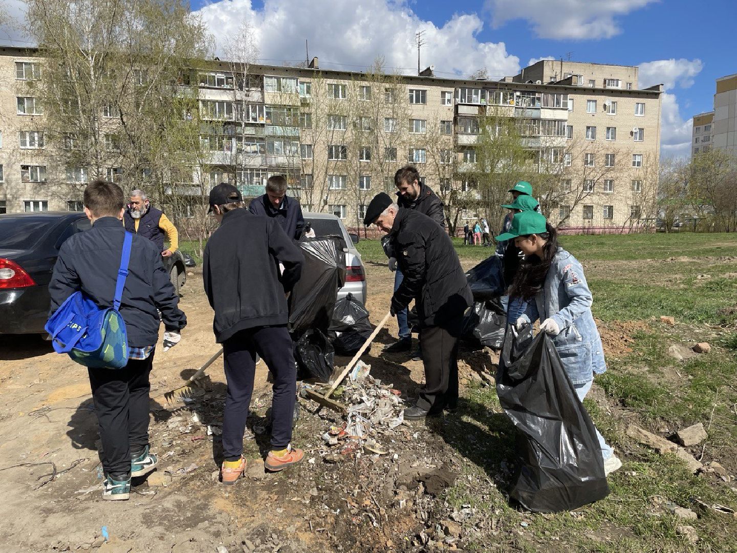 Химки, Подрезково, субботник, благоустройство, уборка