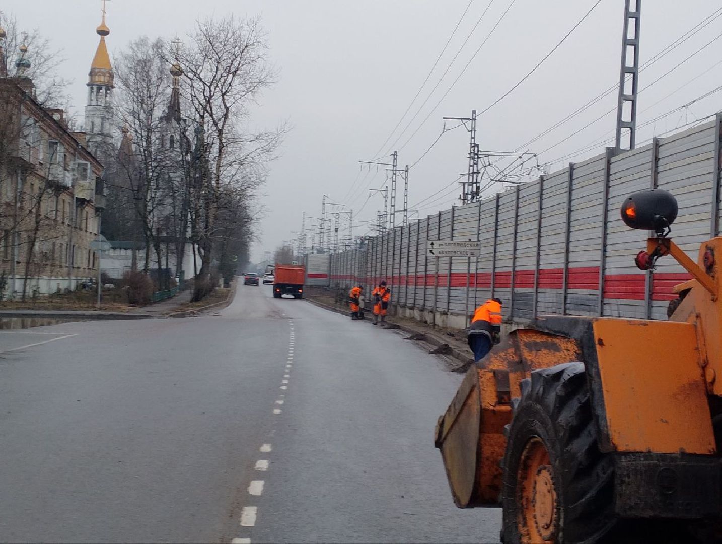 пушкино, коммунальные службы, уборка города, весенний период,дороги, остановки,общественные территории,