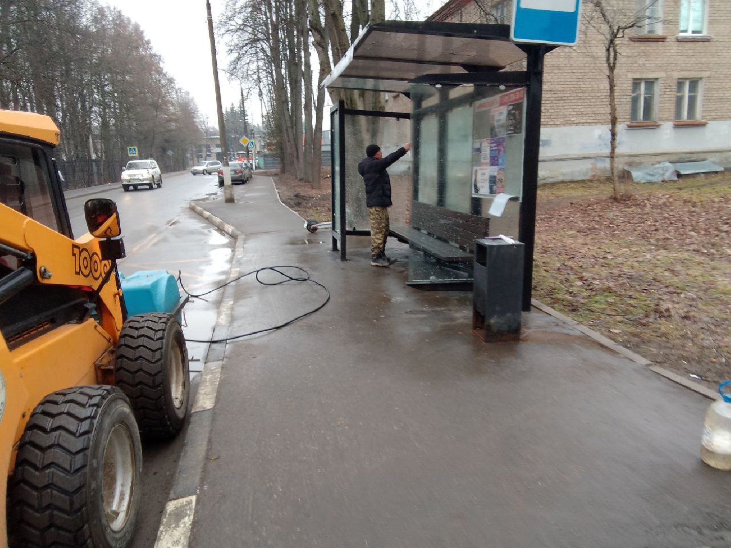 пушкино, коммунальные службы, уборка города, весенний период,дороги, остановки,общественные территории,