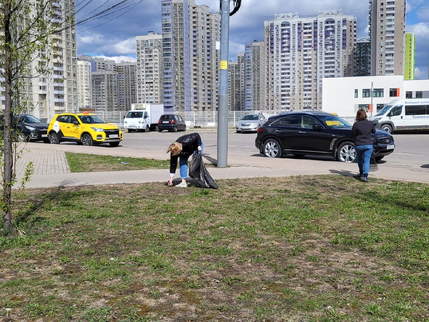 Химки, Новокуркино, Молодежная, благоустройство, субботник, уборка