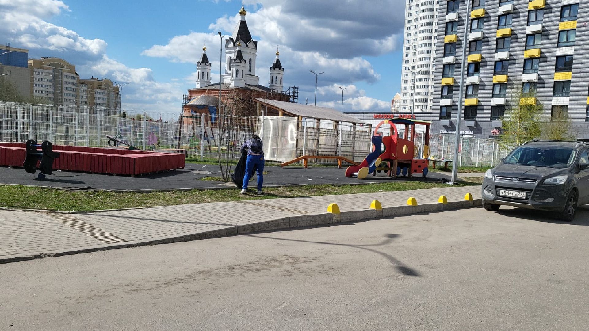 Химки, Новокуркино, Молодежная, благоустройство, субботник, уборка