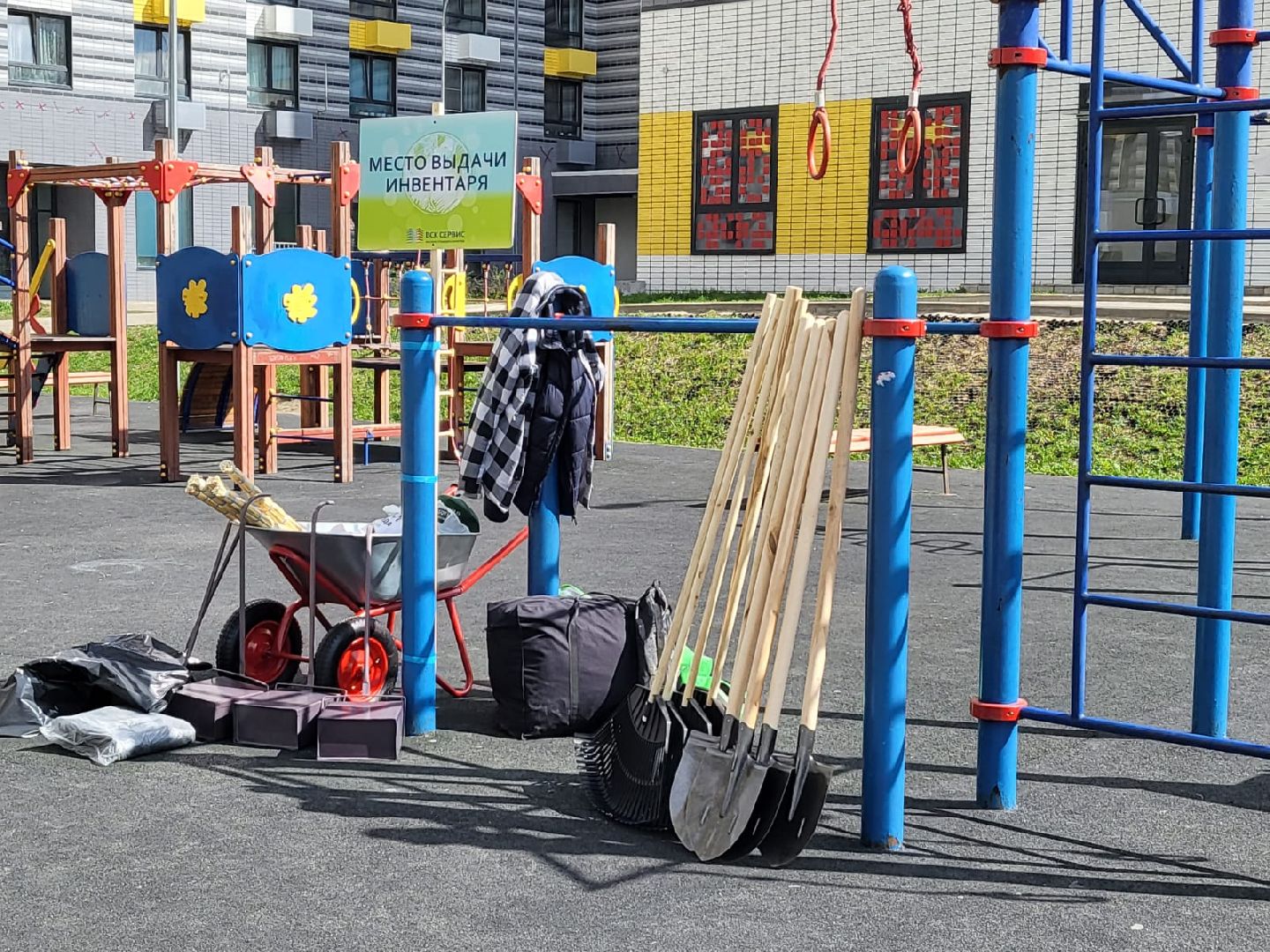 Химки, Новокуркино, Молодежная, благоустройство, субботник, уборка