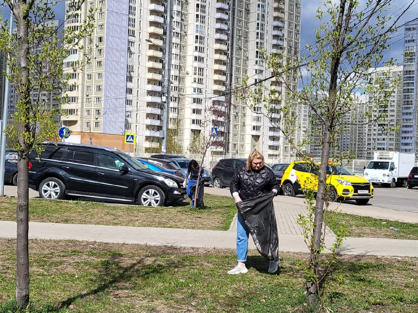 Химки, Новокуркино, Молодежная, благоустройство, субботник, уборка