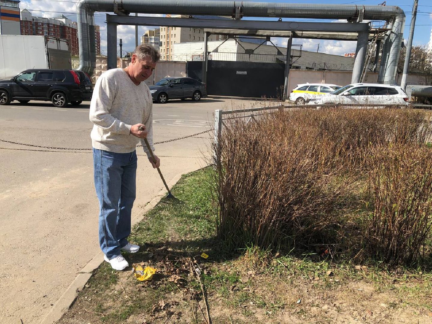 Химки, Новокуркино, Молодежная, благоустройство, субботник, уборка