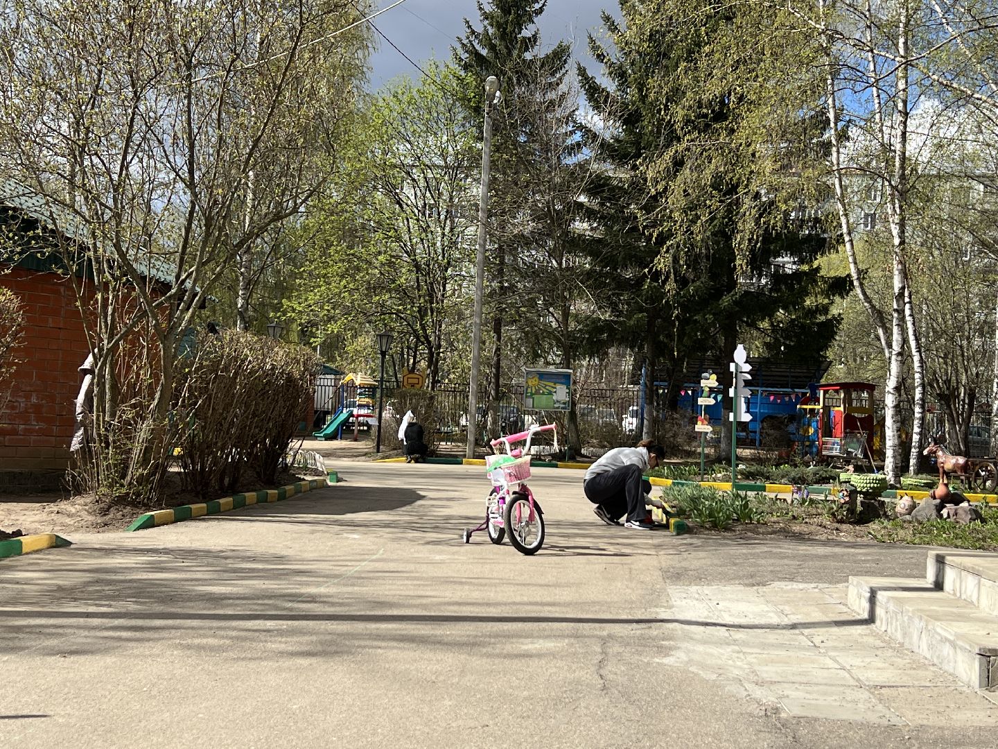 Химки, детский сад, Зоренька, субботник, благоустройство, уборка