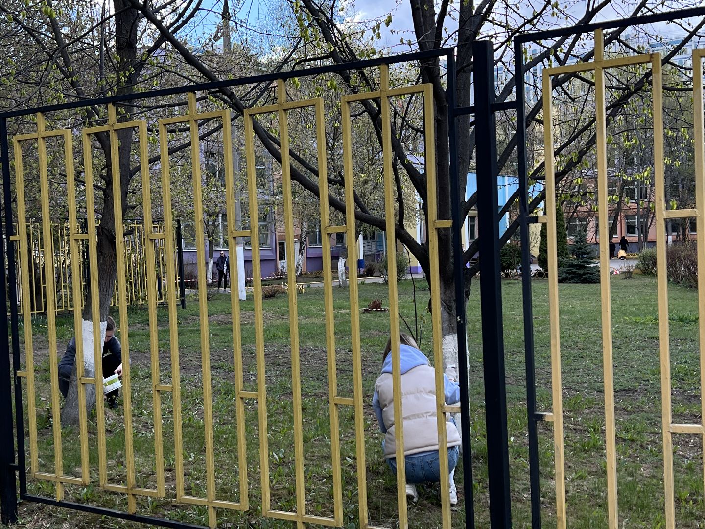 Химки, СОШ №18, школа, субботник, благоустройство, уборка