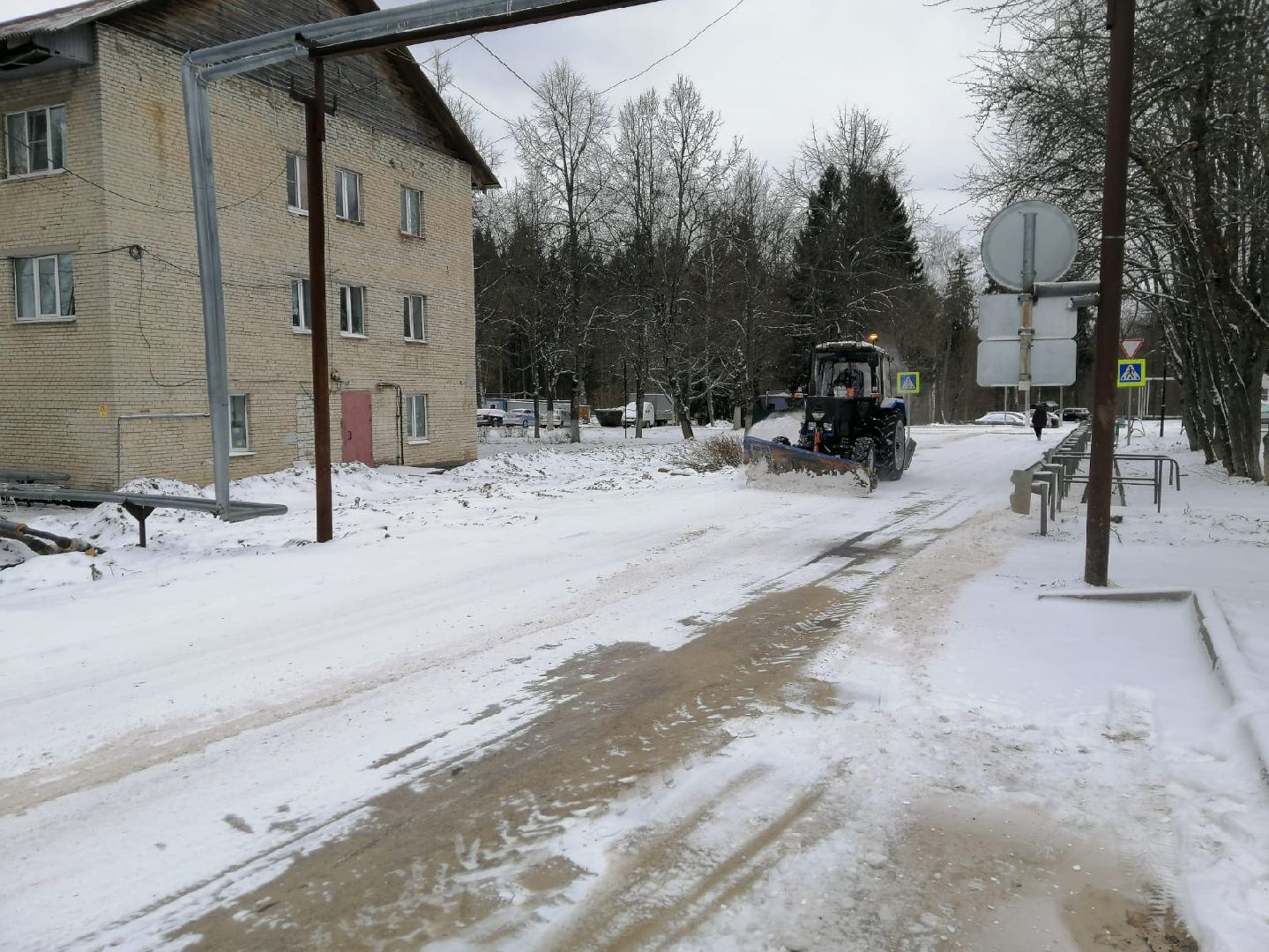 жкх, благоуйстройство, городской округ восход, снегопад, очистка снега,
