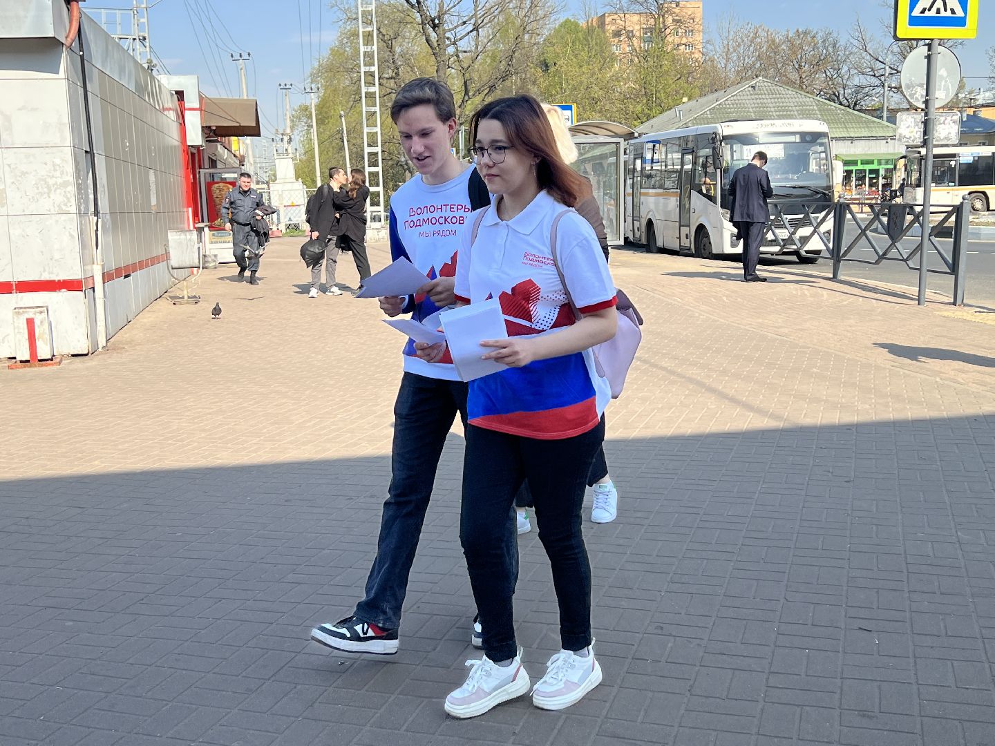 Химки, станция Химки, волонтеры, транспорт, железная дорога, безопасность