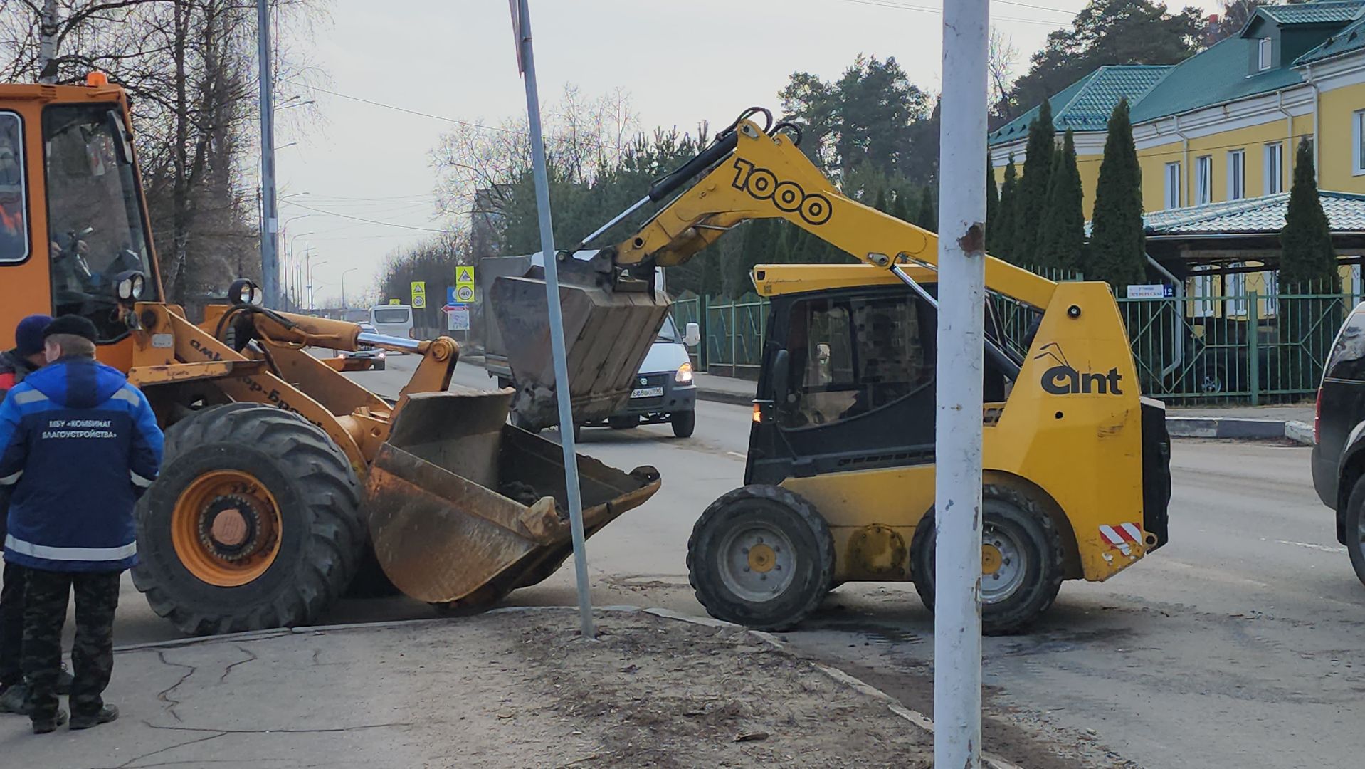 серпухов, подмосковье, уборка улиц,