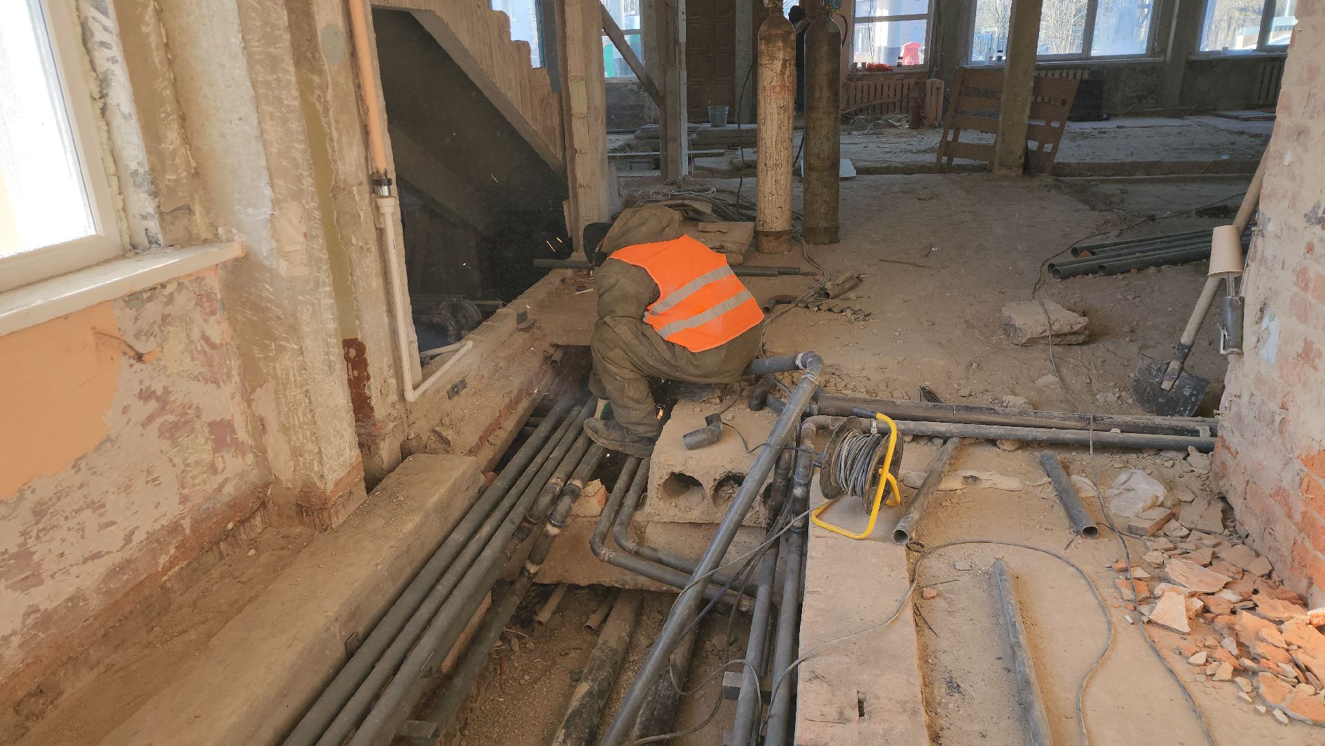 серпухов, подмосковье, капремонт школы,