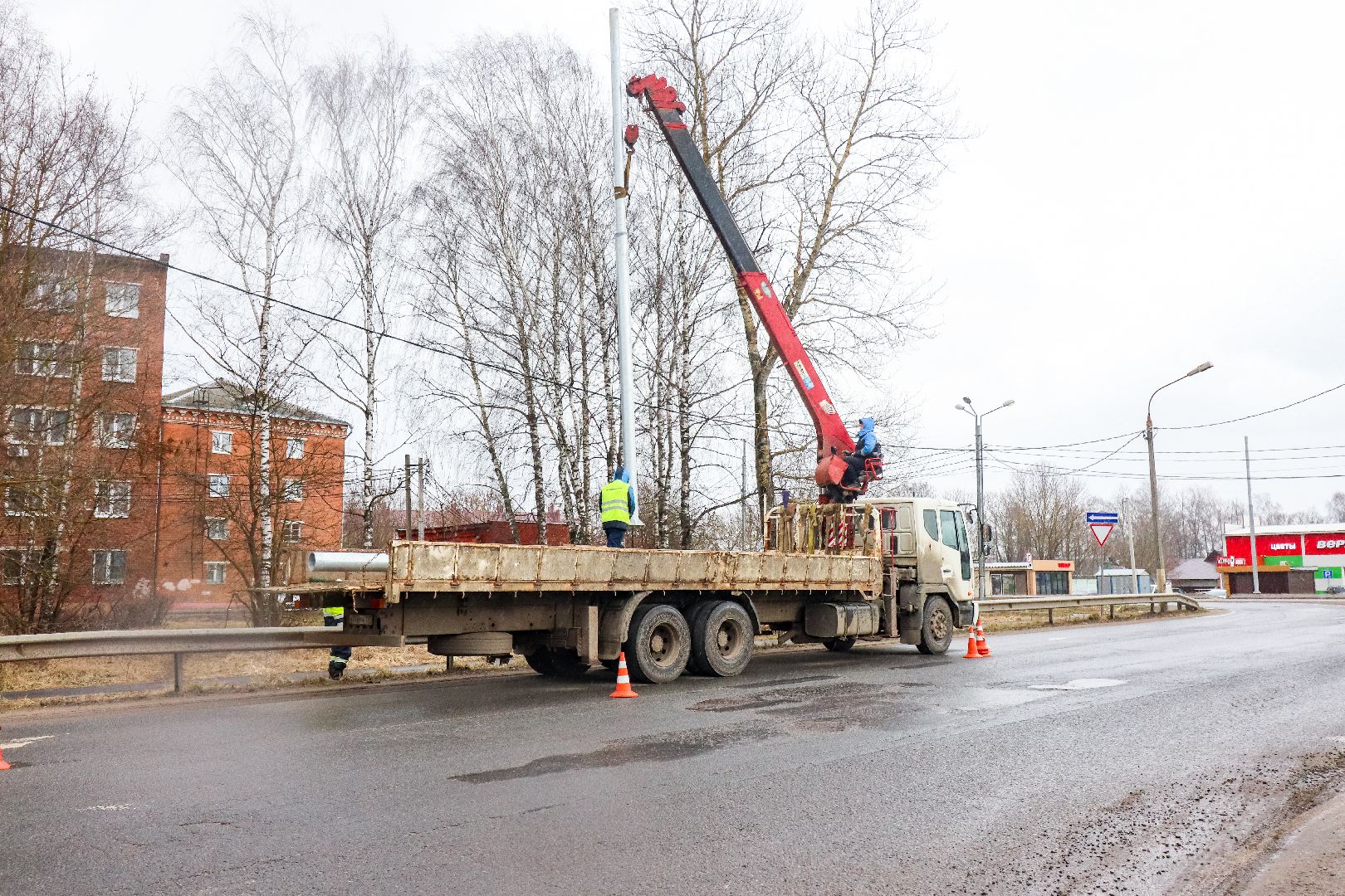 Клин, дороги, освещение дорог, безопасность дорожного движения,