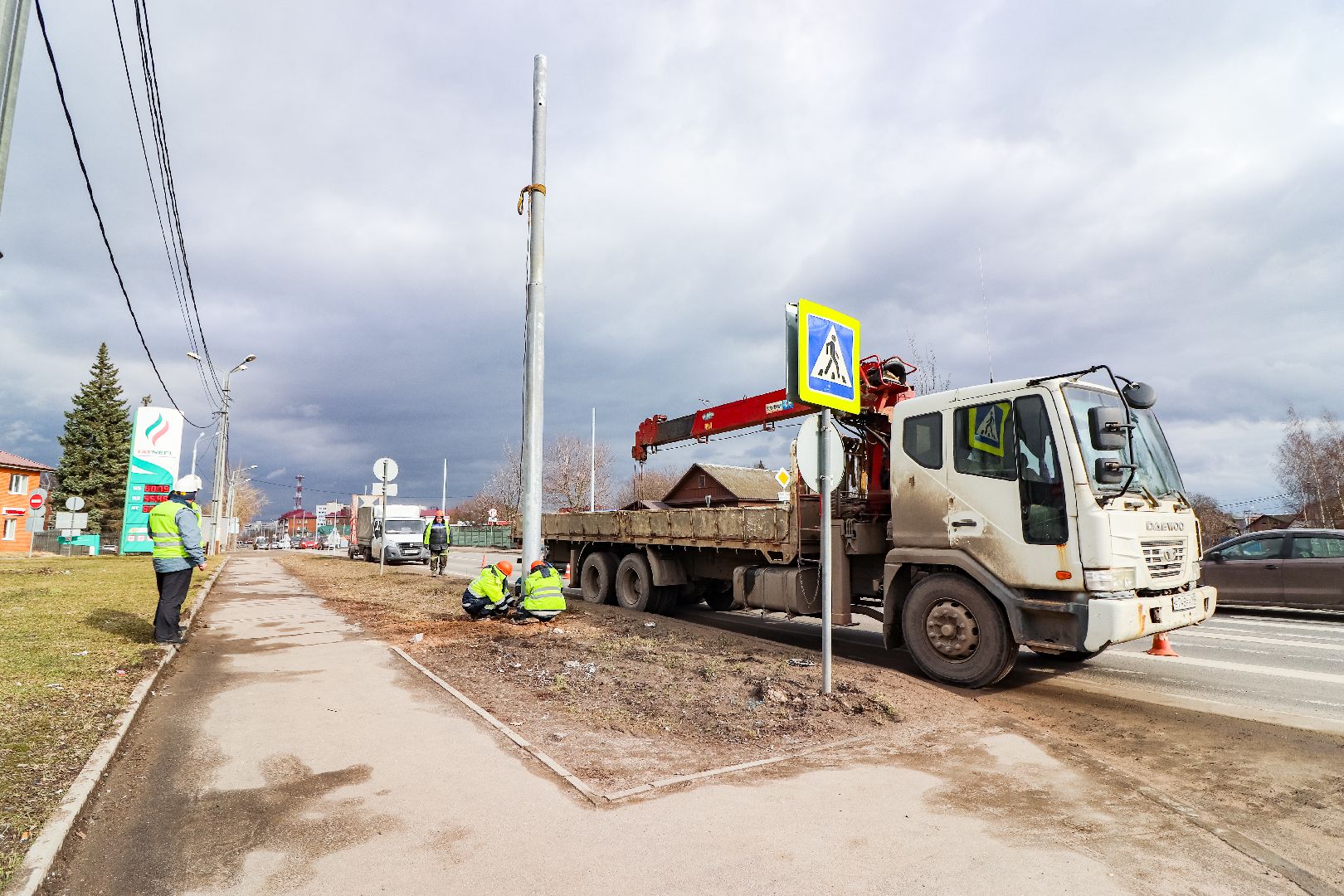 Клин, дороги, освещение дорог, безопасность дорожного движения,