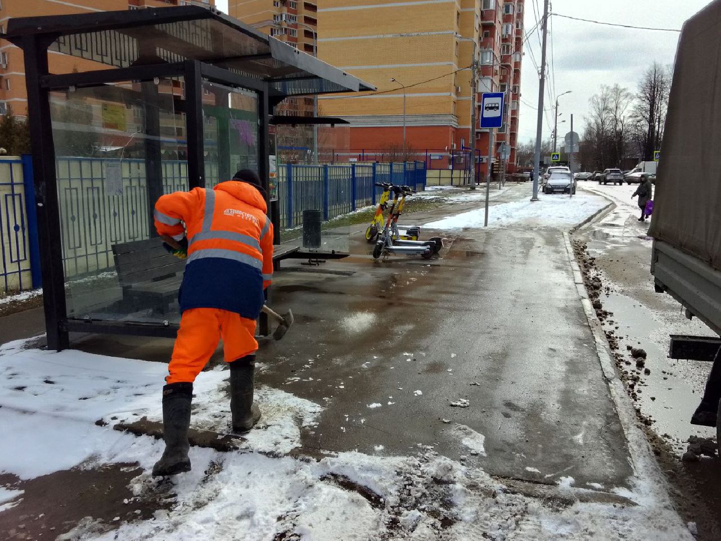 пушкино, снег, коммунальные служба,уборка снега,дороги, общественные пространства, тротуары,