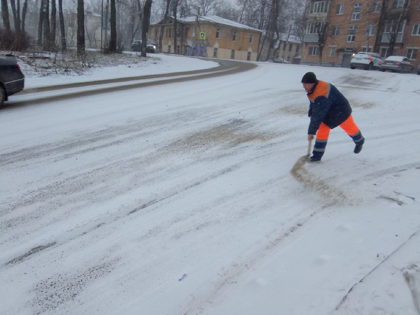 пушкино, снег, коммунальные служба,уборка снега,дороги, общественные пространства, тротуары,
