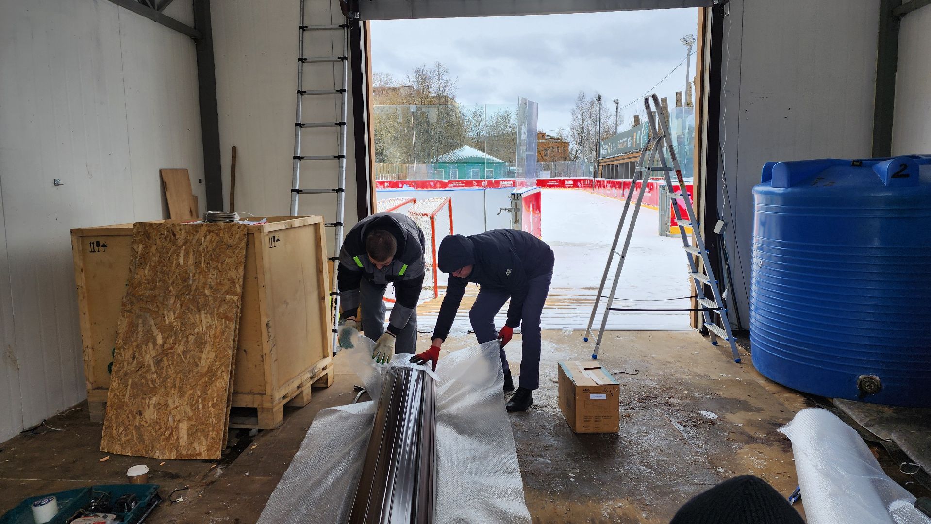 солнечногорск, каток, демонтаж катка, благоустройство,