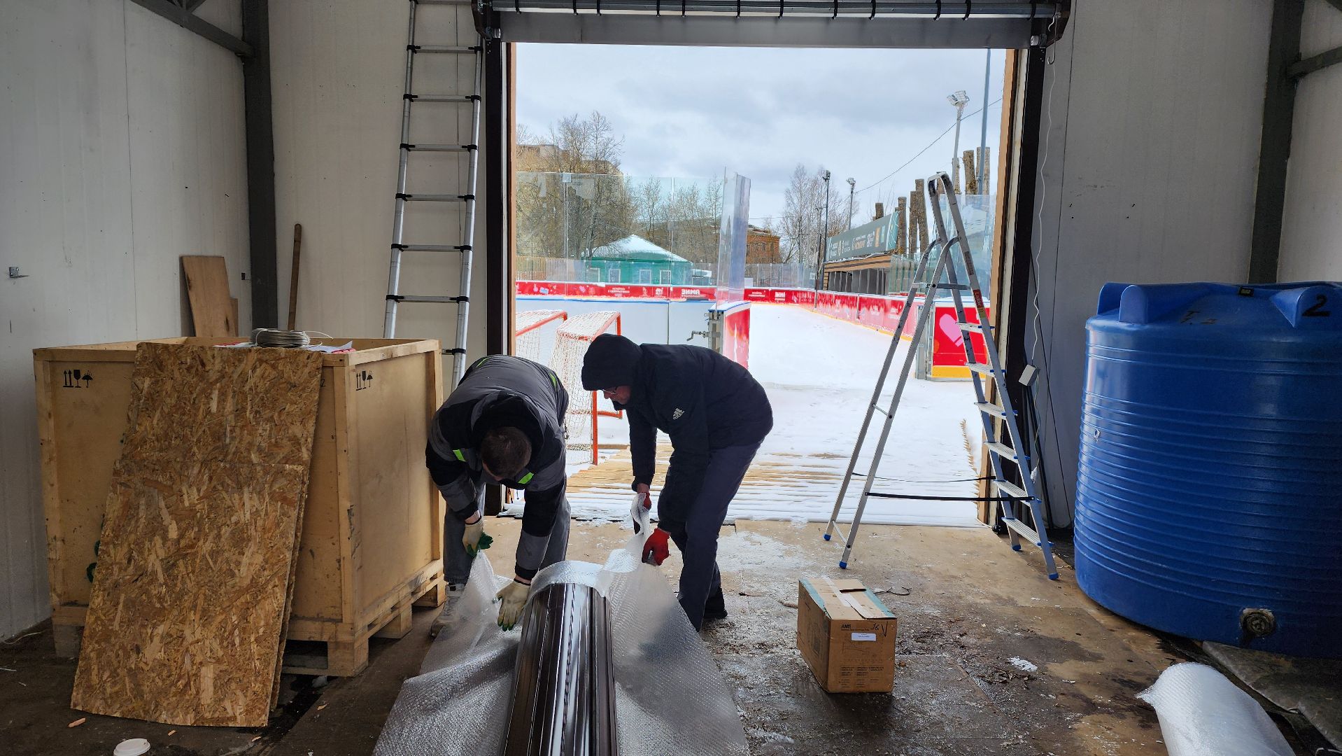 солнечногорск, каток, демонтаж катка, благоустройство,