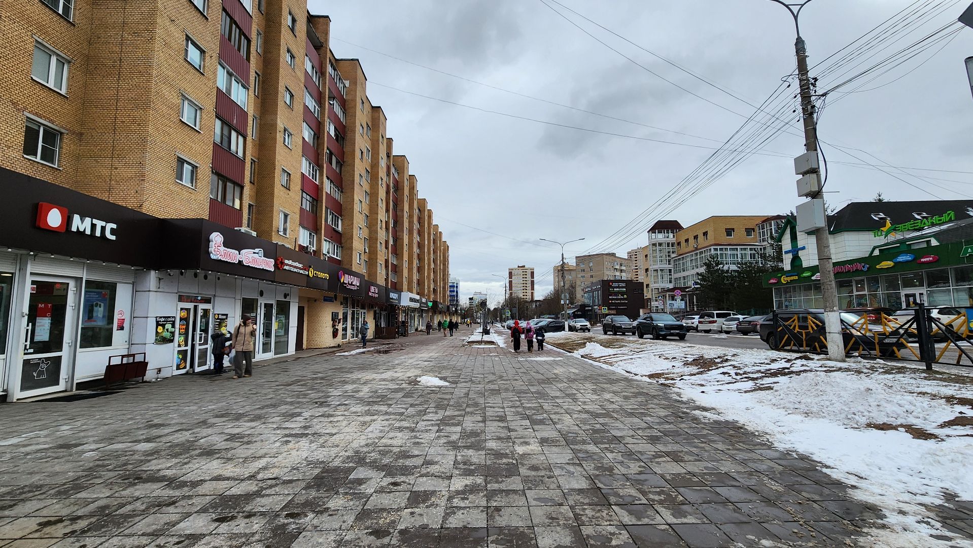 солнечногорск, уборка снега, улица дзержинского, снегопад,