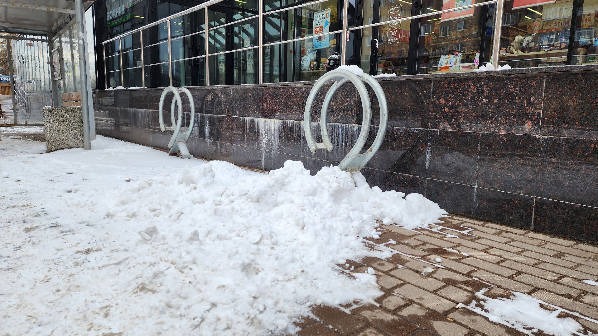 солнечногорск, уборка снега, улица дзержинского, снегопад,