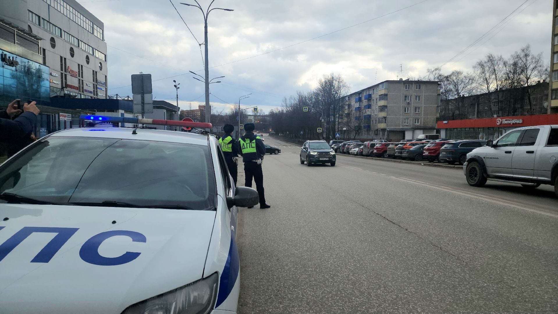 Подольск, ГИБДД, Пешеходный переход, профилактическая акция, инспектор гибдд,