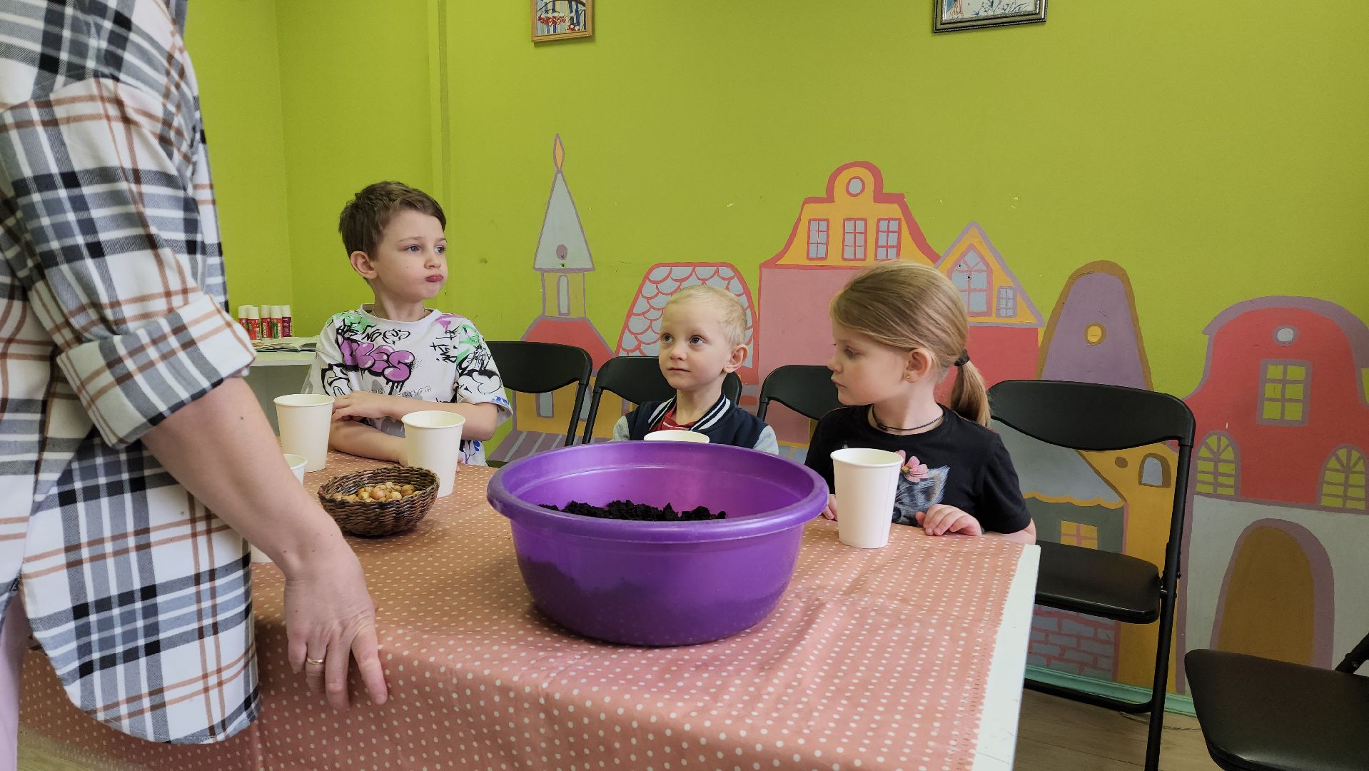 мастер-класс для детей, Высадка лука, Лобня,