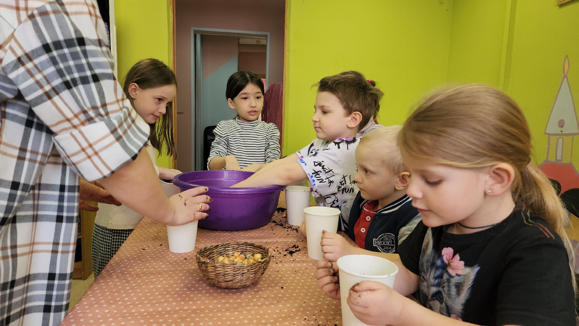мастер-класс для детей, Высадка лука, Лобня,