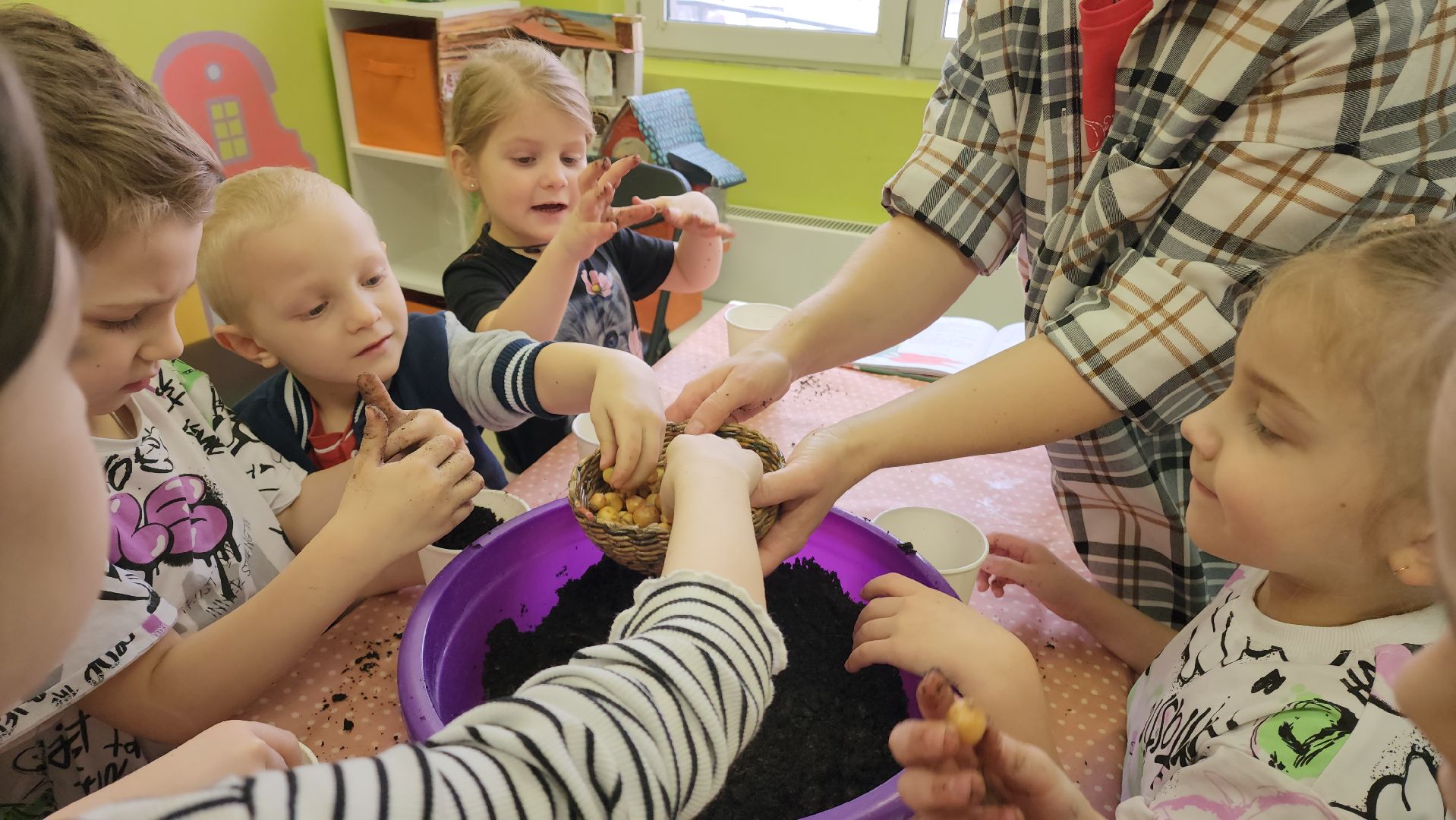 мастер-класс для детей, Высадка лука, Лобня,