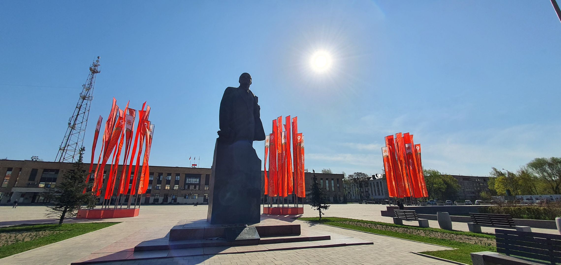 День Победы, флаги, Домодедово