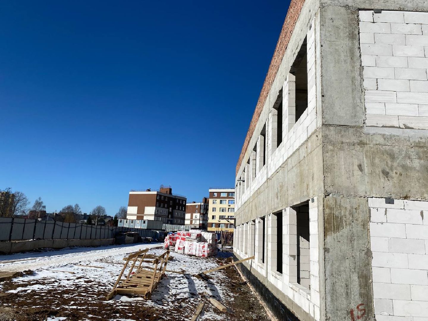 ЖК Малина, детский сад, новый детский сад, строительство детского сада, строительство в Нахабино, строительство в ЖК Малина,