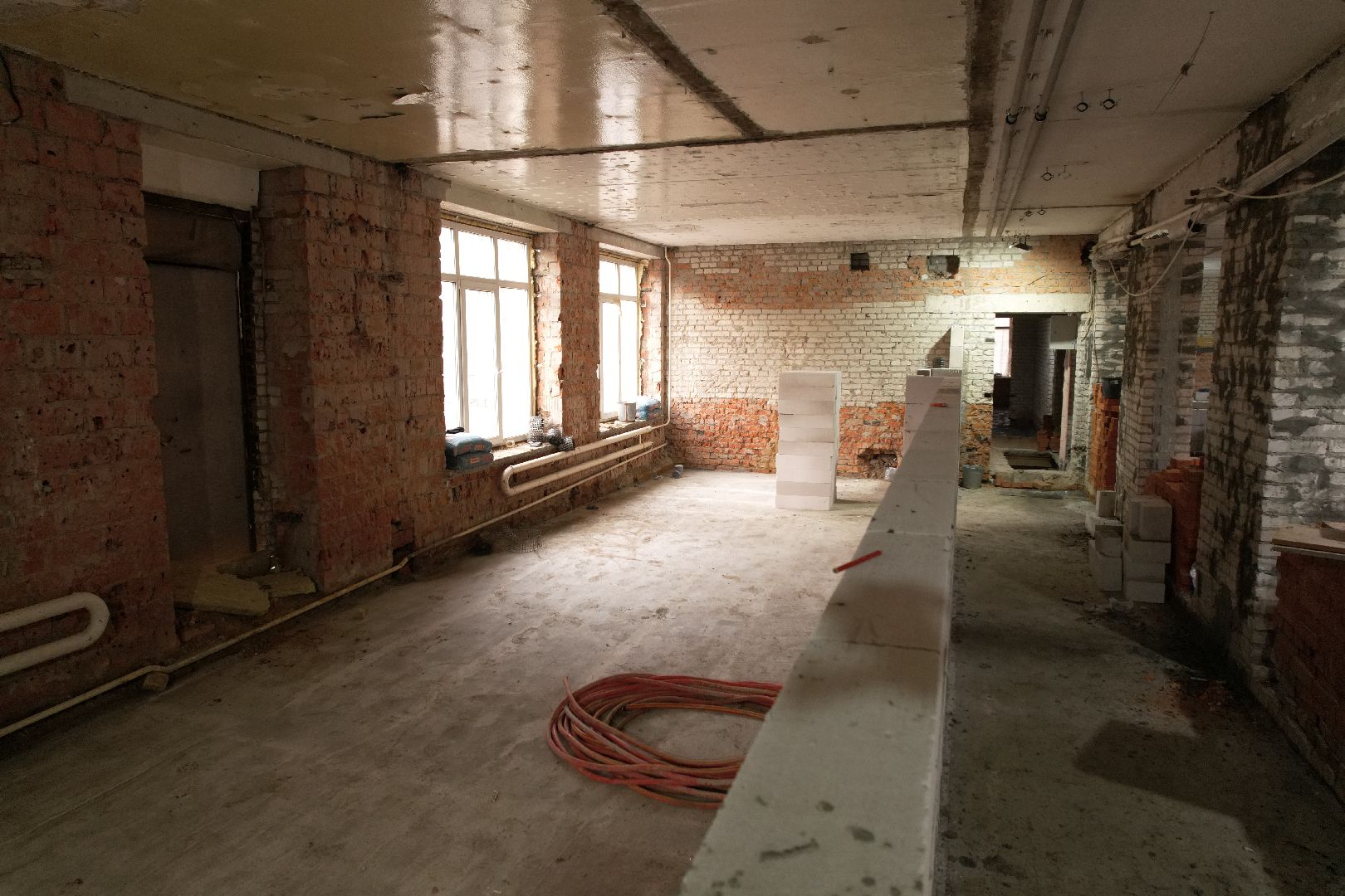 видео с коптера, химки, ремонт гимназии 23,