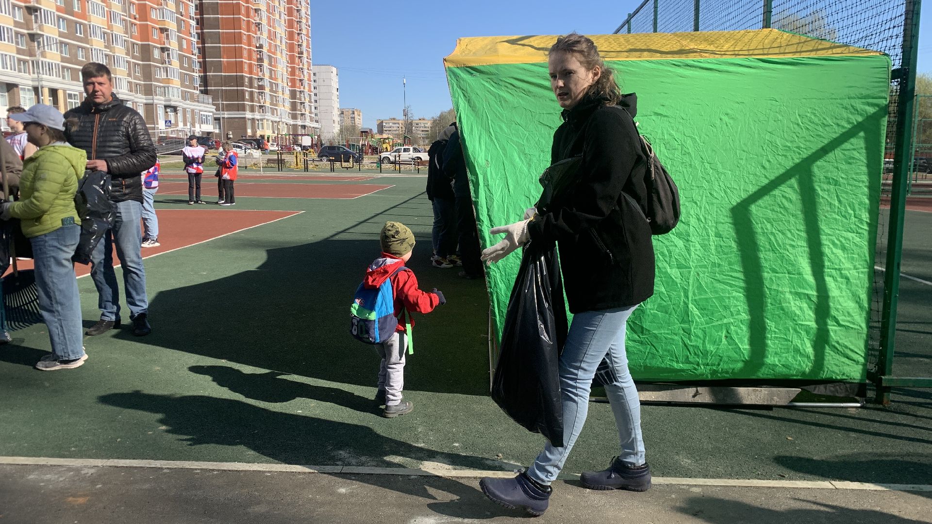 Ступино, субботник, люди