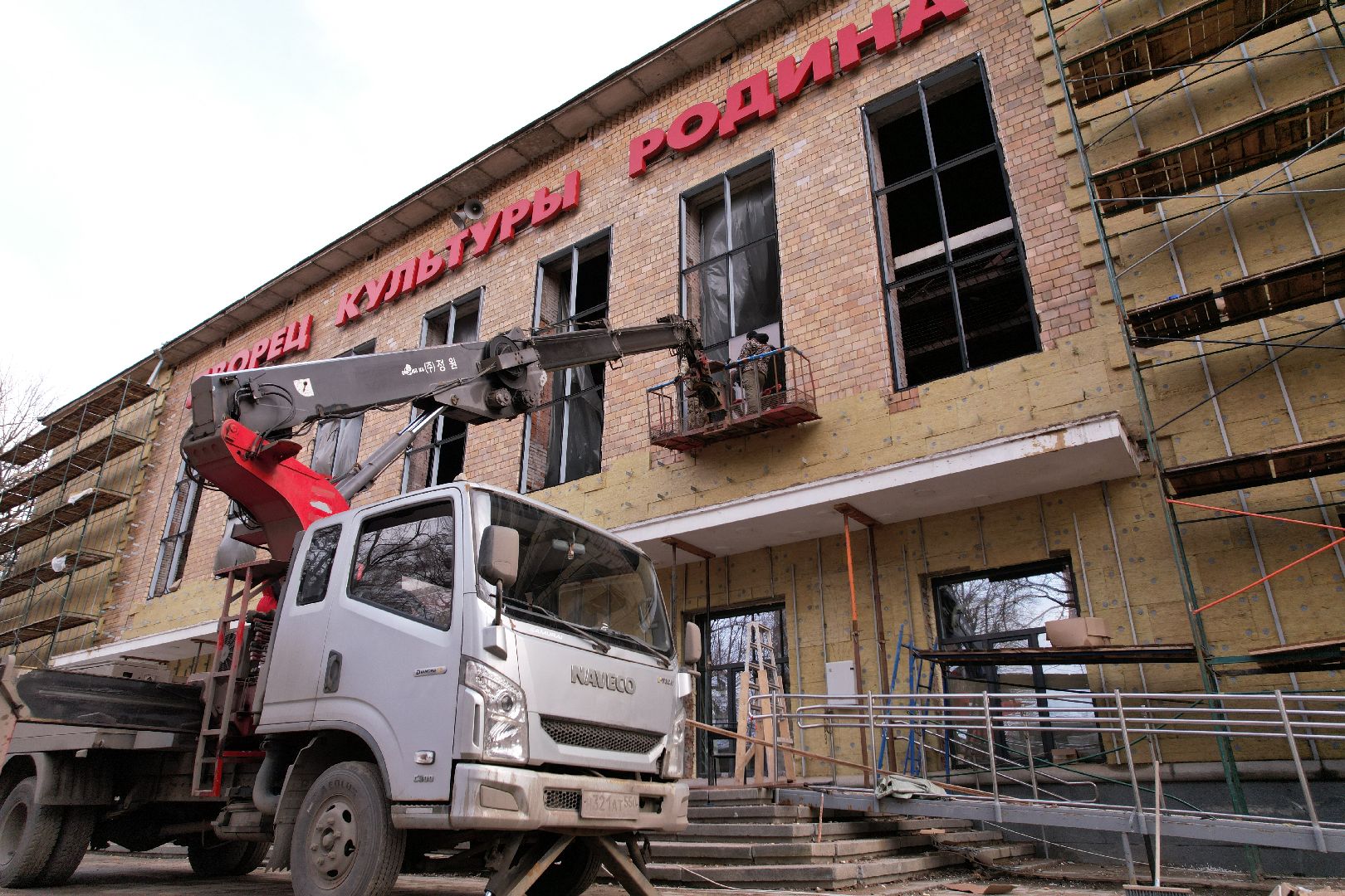 видео с коптера, химки, дворец культуры родина,