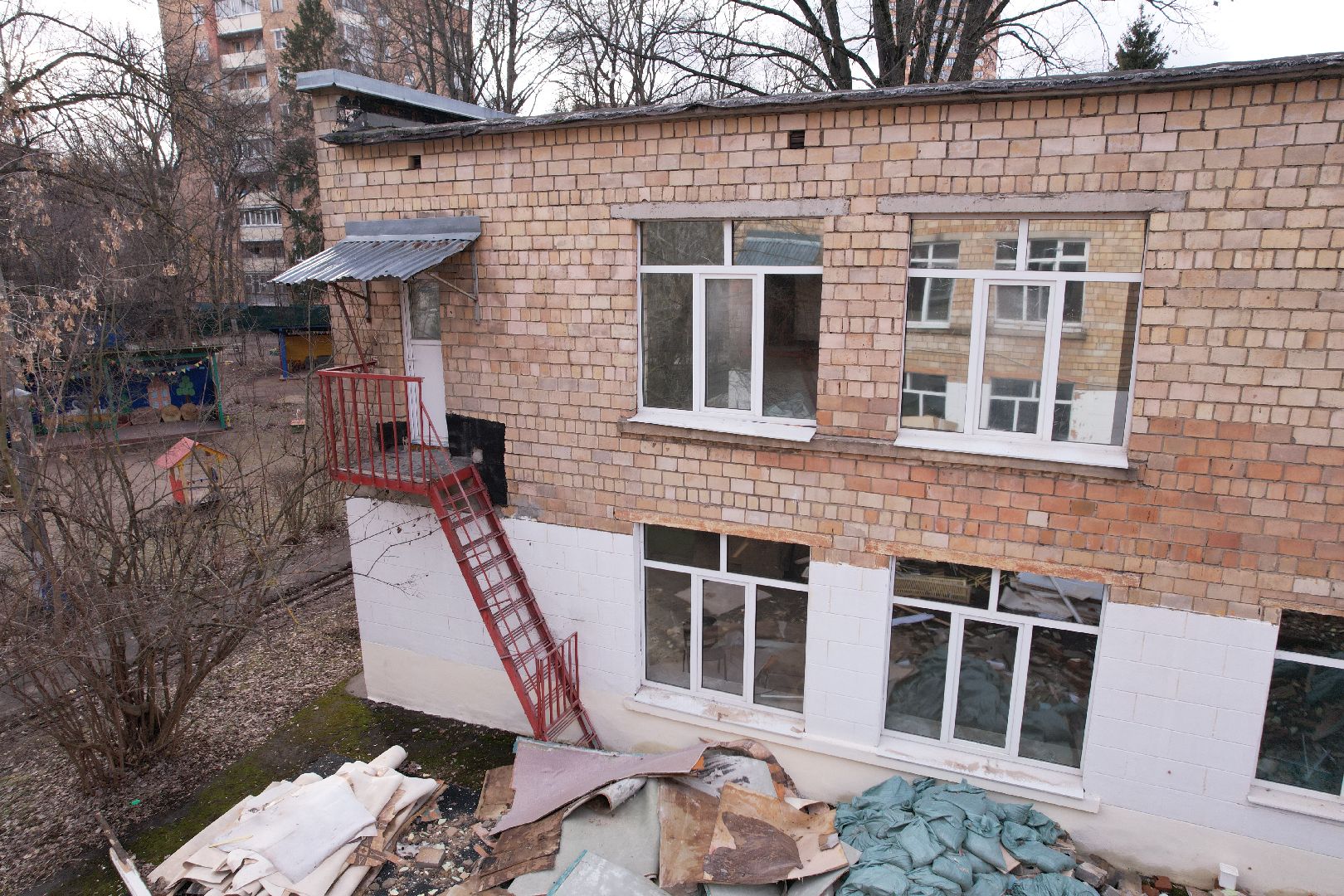 видео с коптера, детский сад химки, капремонт детского сада наследие,