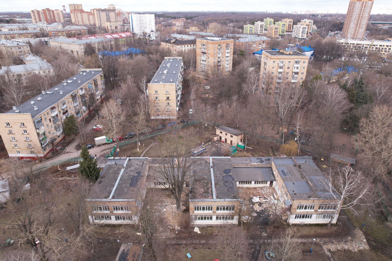 видео с коптера, детский сад химки, капремонт детского сада наследие,