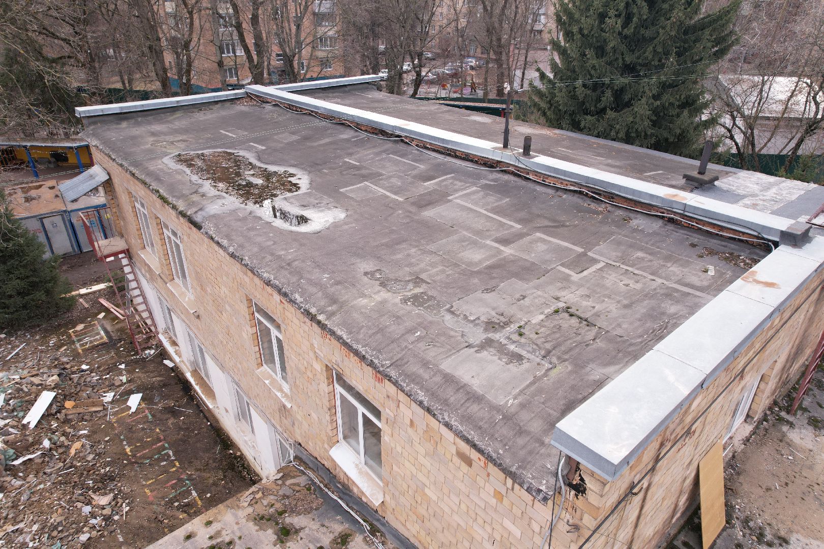 видео с коптера, детский сад химки, капремонт детского сада наследие,